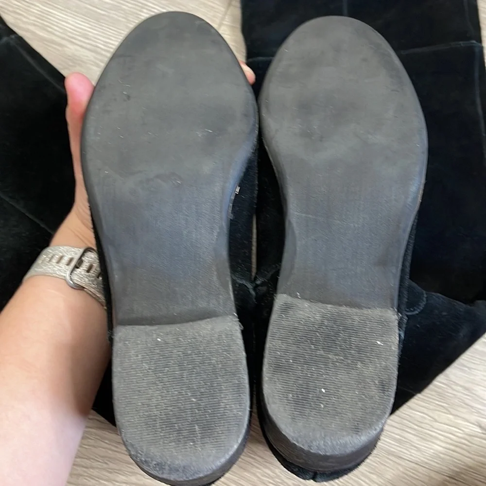 Steve Madden Black Suede Tyga Boots